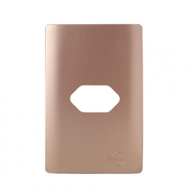 Placa 4x2 1 Tomada Horizontal 4X2 - Novara Ouro Rose